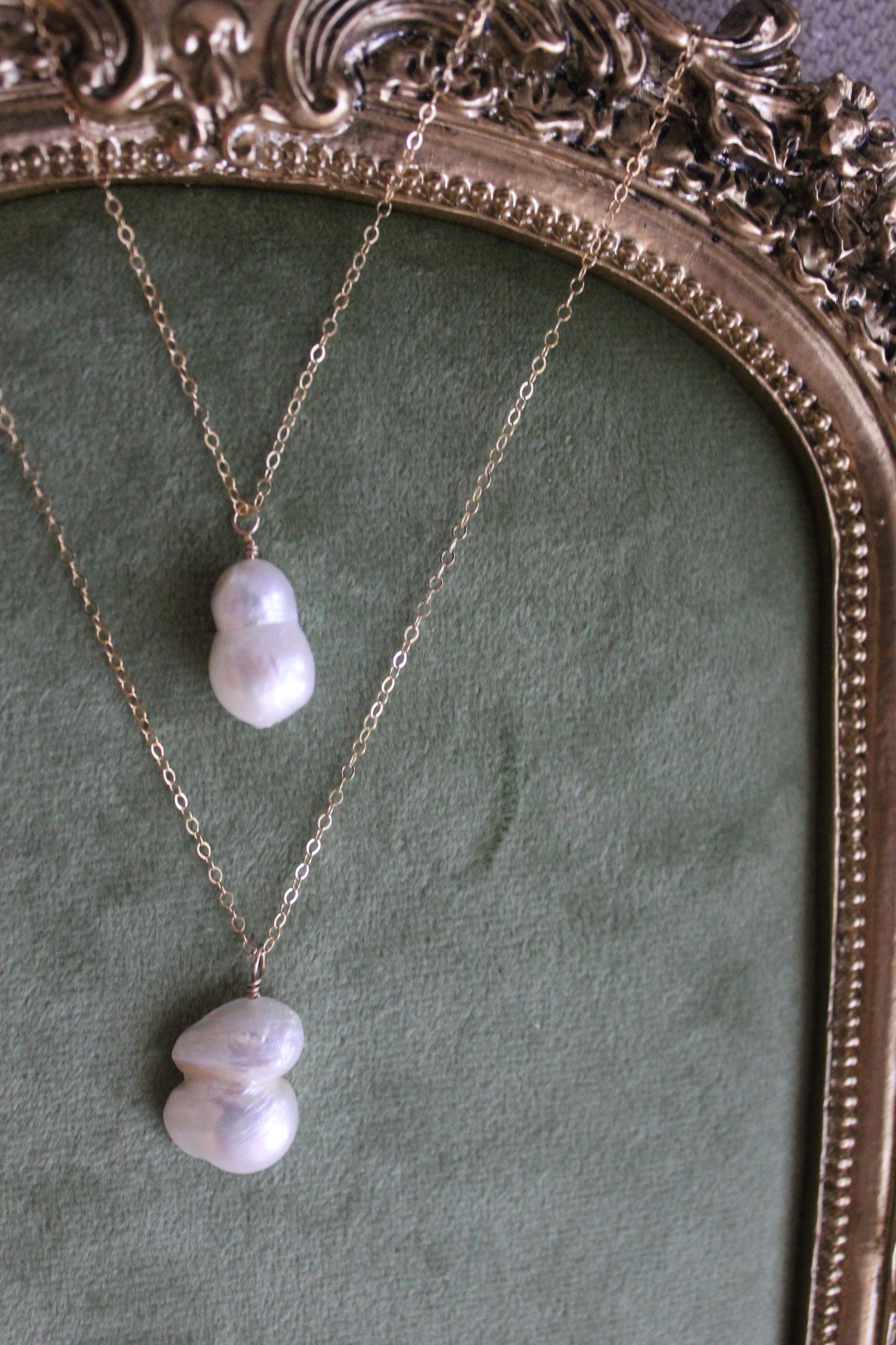 Baroque Twin Pearl Necklace