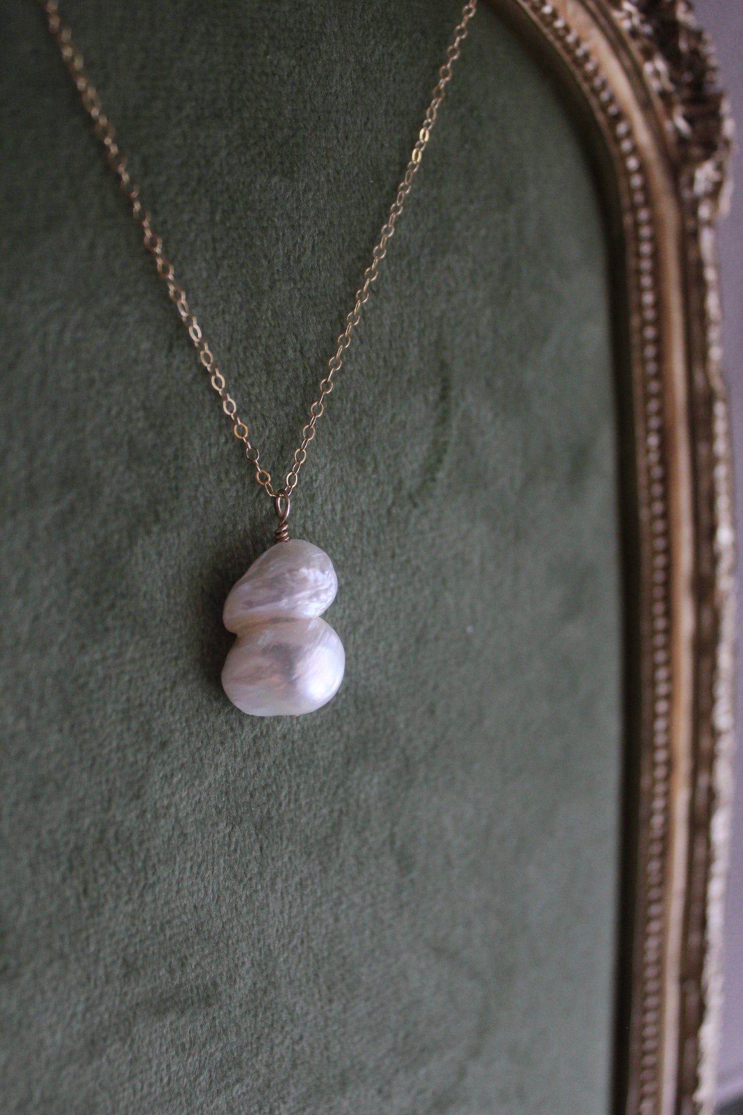 Baroque Twin Pearl Necklace