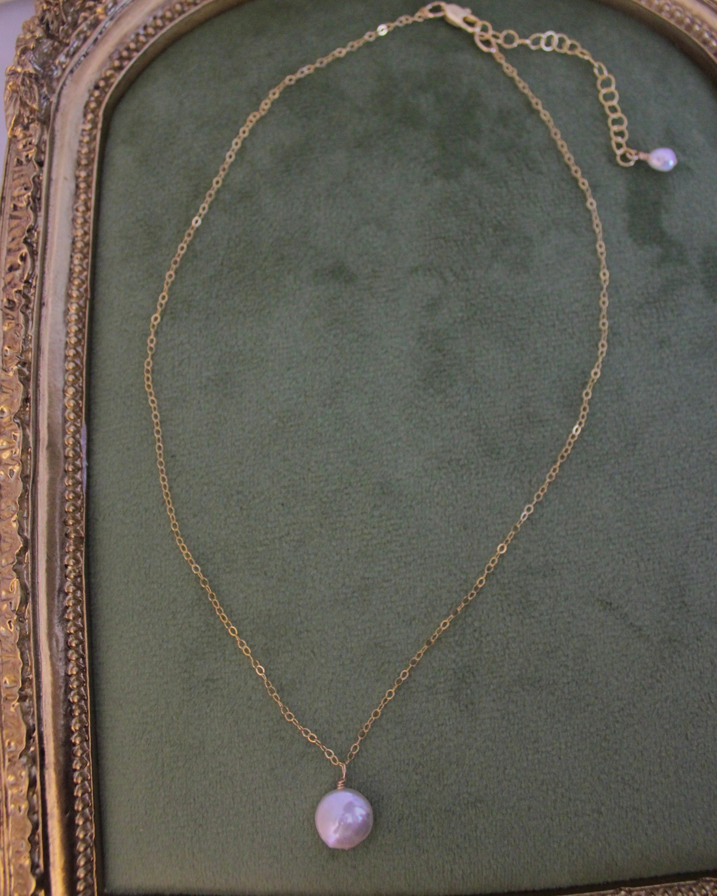 Baroque Single Coin Pearl Necklace