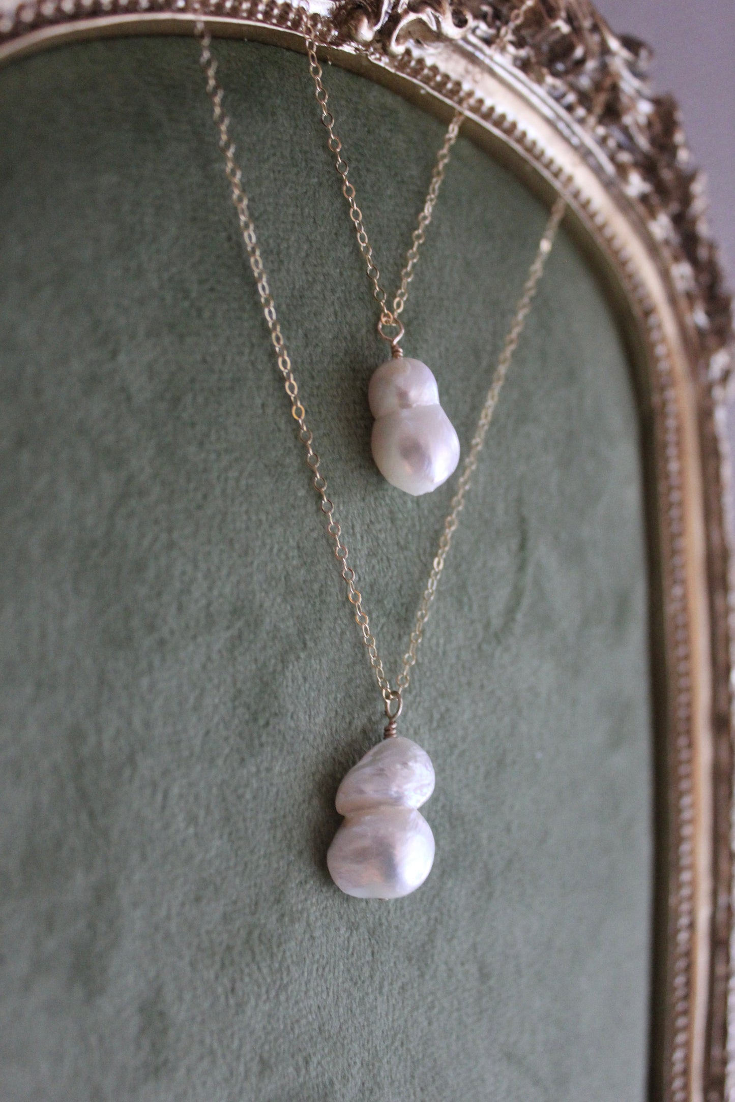Baroque Twin Pearl Necklace