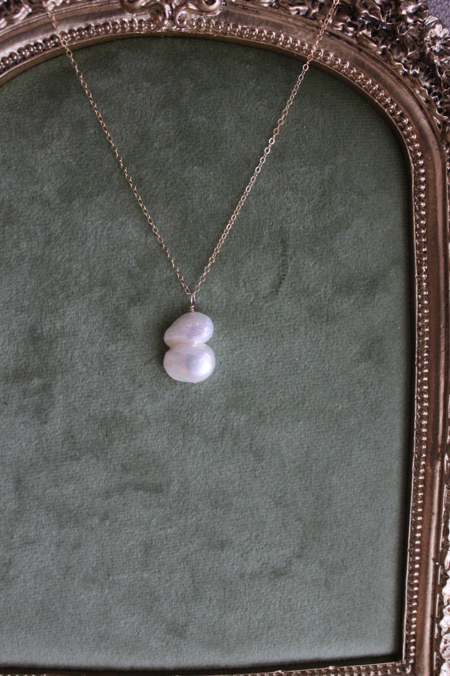 Baroque Twin Pearl Necklace