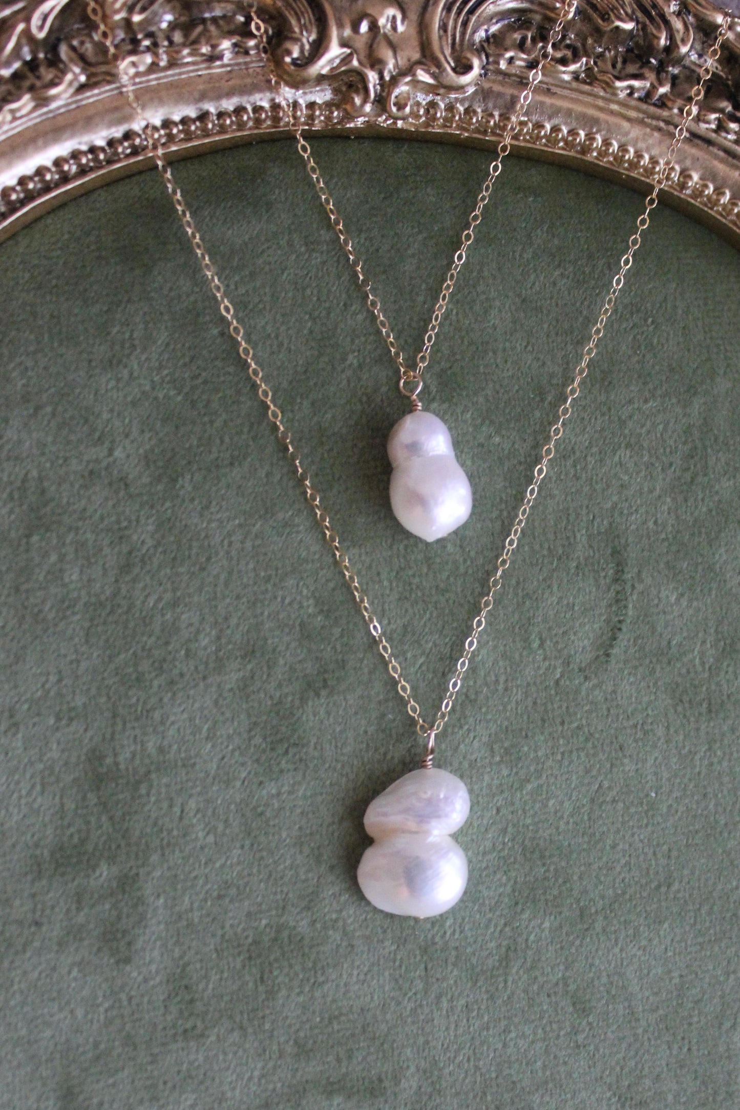 Baroque Twin Pearl Necklace